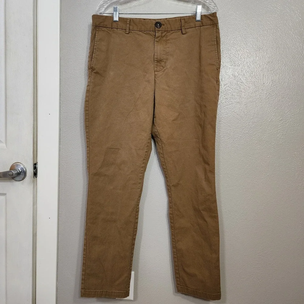 Old Navy Men's Slim Built In Flex‎ 34 Khaki Pants Preppy Inseam 29